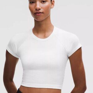 Lululemon Swiftly Tech Cropped Short Sleeve Shirt 2.0 - Never Worn